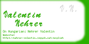 valentin nehrer business card